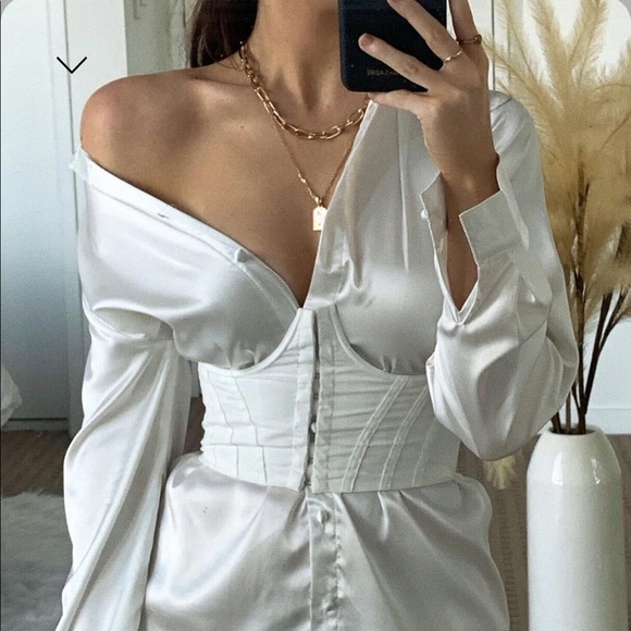 Princess Polly Tops - NEW White Corset